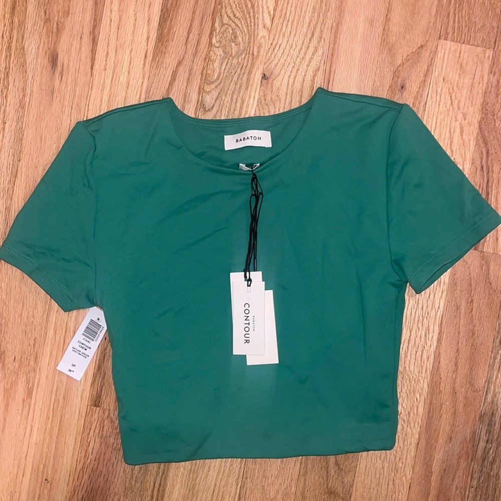 aritzia contour crew cropped T